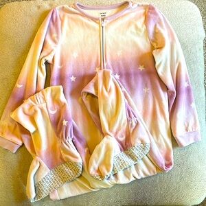 Girl Size 8 Footie Pajamas